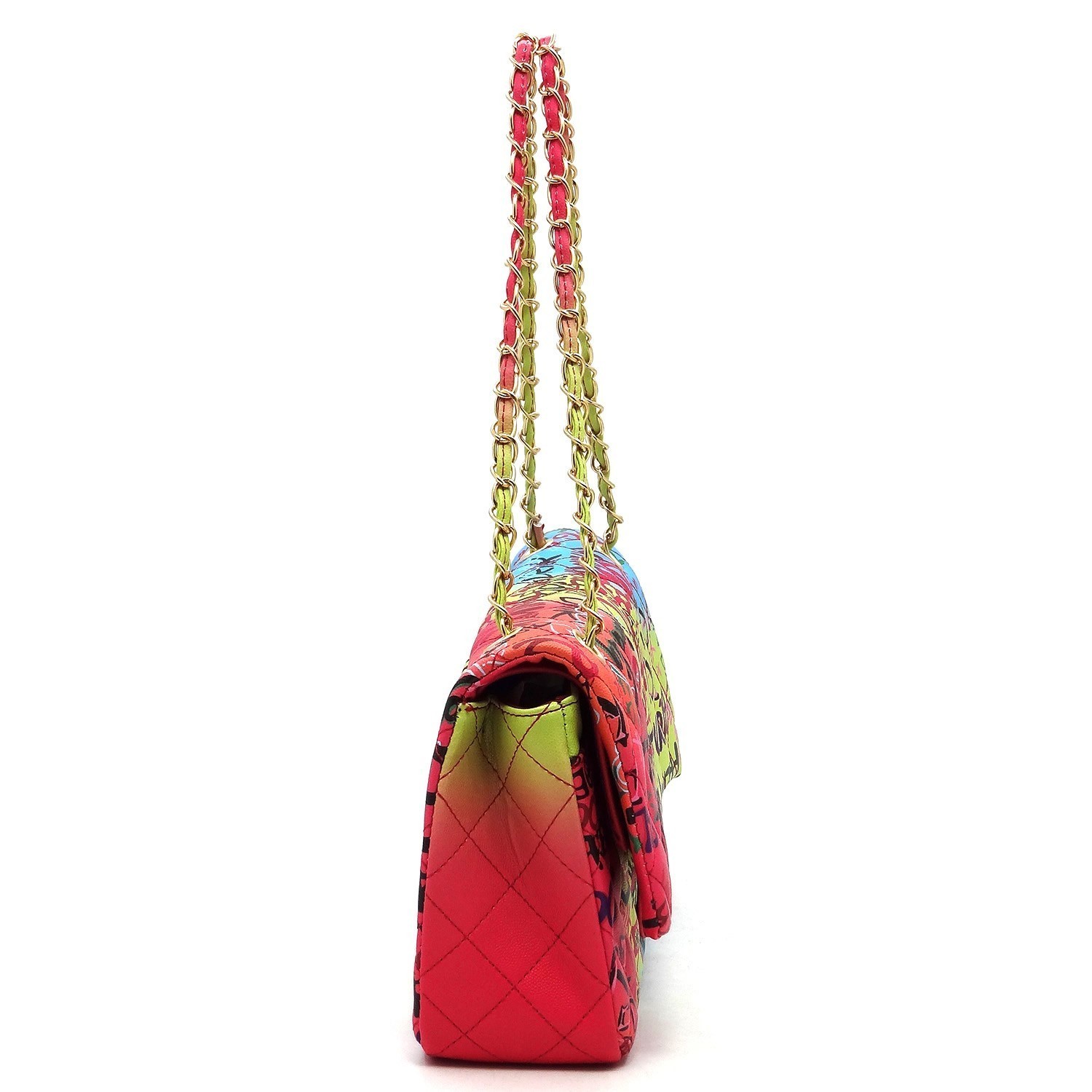 Fashionable Multi Graffiti 2-in-1 Bucket Shoulder Bag Hobo Set HF-GP2764 > Graffiti  Handbag > Mezon Handbags