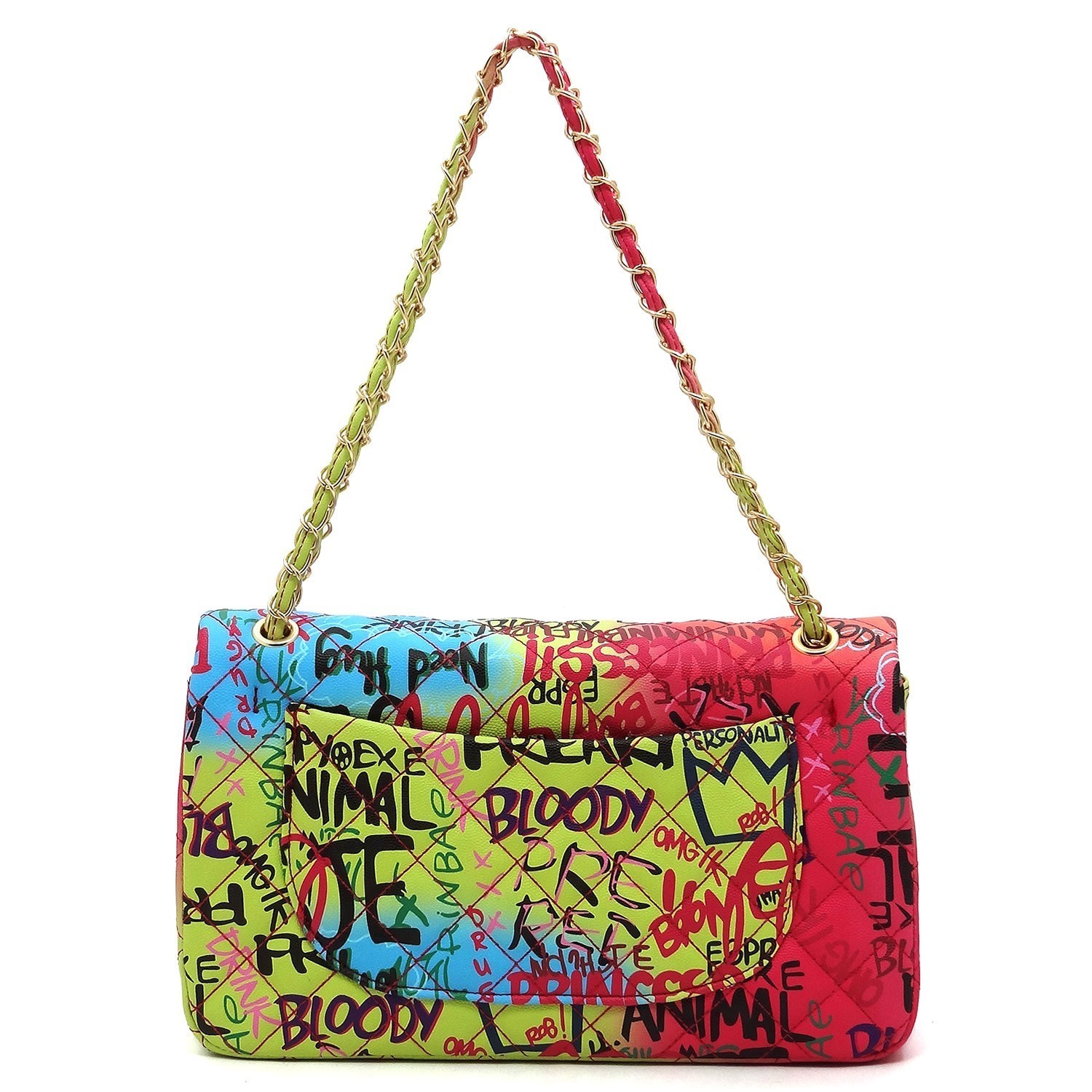 Designer Inspired Graffiti Shoulder Bag – bellesax21