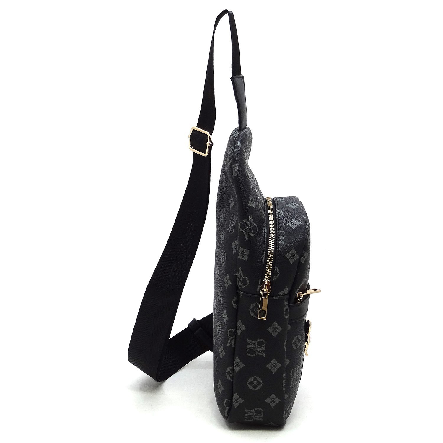 Trendy Queen Bee Stripe Monogram Sling Backpack HF-CS750B > Classic Bags,  Monogram > Mezon Handbags