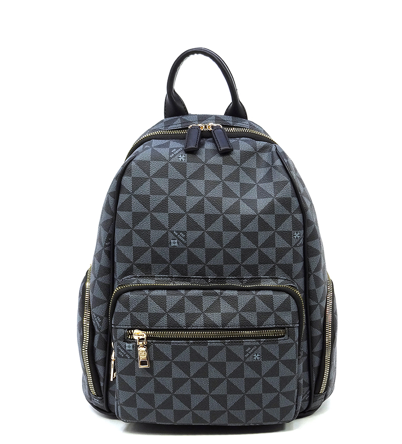 monogram backpack black