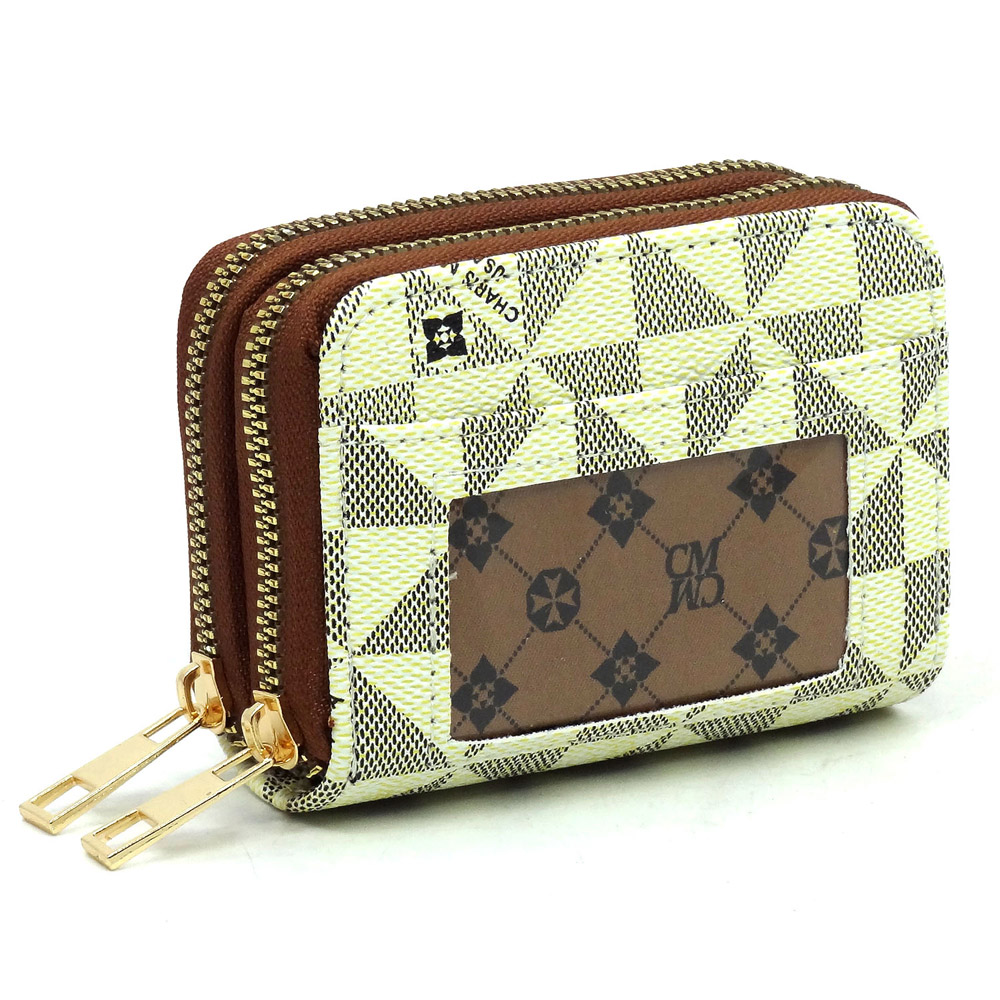 Double Zipper Quilted Wallet Wristlet > Wallets > Mezon Handbags