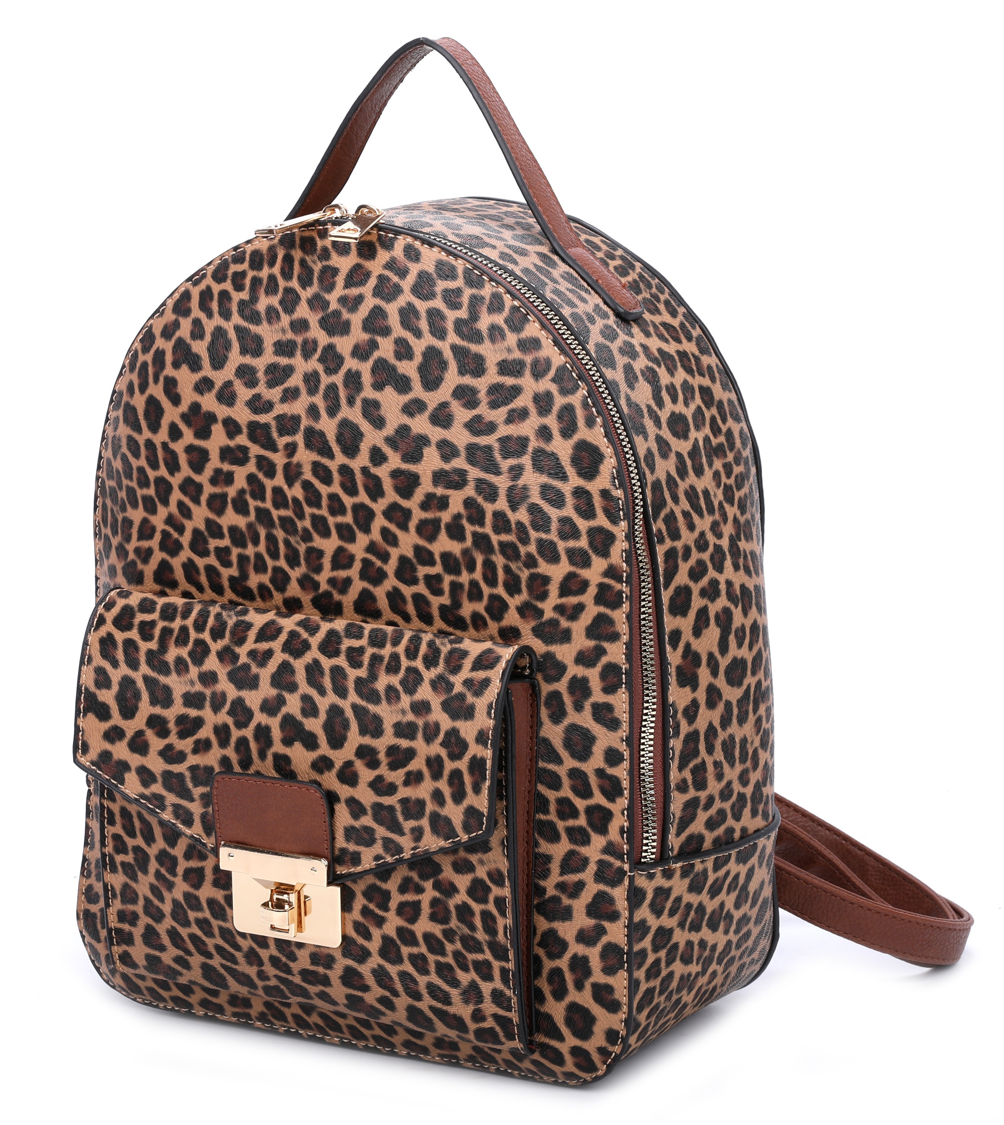 3 in 1 Trendy Leopard Print Back Pack Clutch Set LEOPARD > Animal Print ...