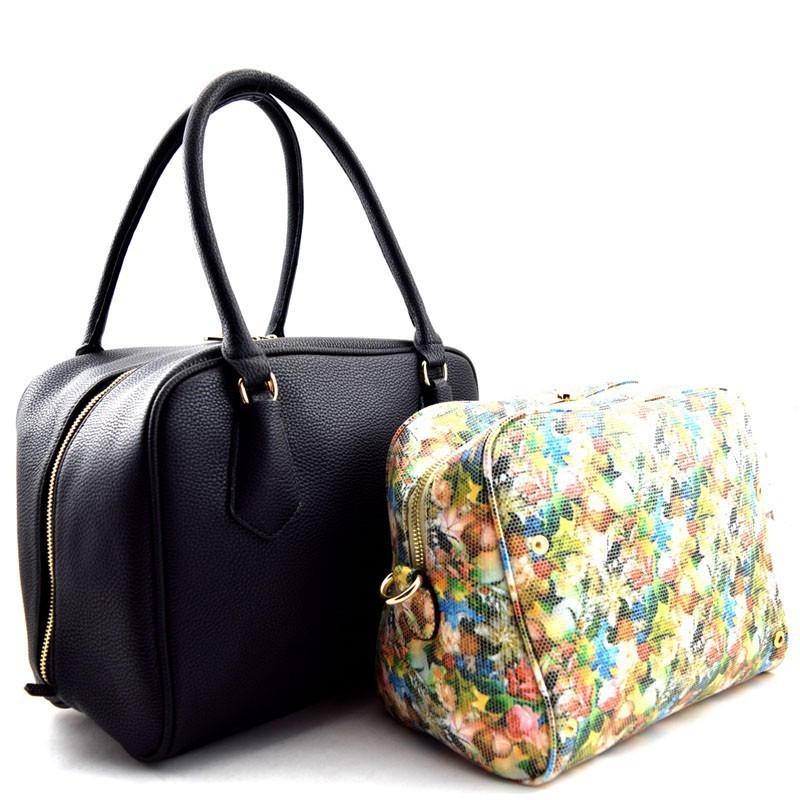 Tote with Flower Print Inner Bag 2017 &gt; Tote Bags &gt; Mezon Handbags
