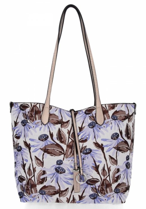 David Jones Spring Summer Tote Floral Style Handbag Pre-Owned