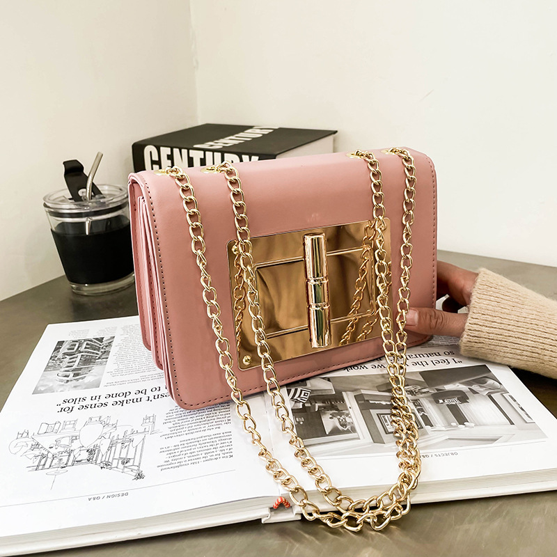 Women Fashion Shoulder Bag Hardware Chain Strap