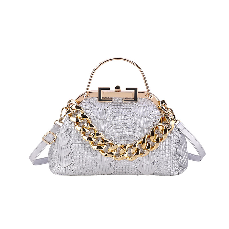 Fendi Crocodile Frame Crossbody Bag