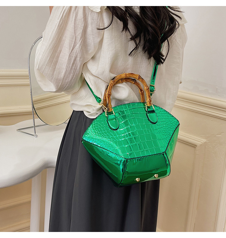 Louis Vuitton NEW Green White Black Alligator Exotic Skin Top Handle  Satchel Bag