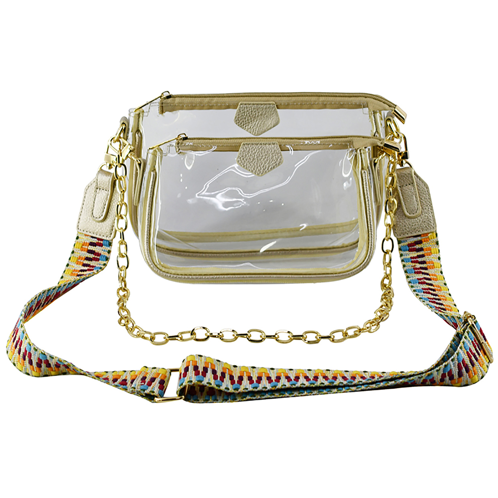 Clear Crossbody Sling Bag with Guitar Strap – Jimberly's Boutique