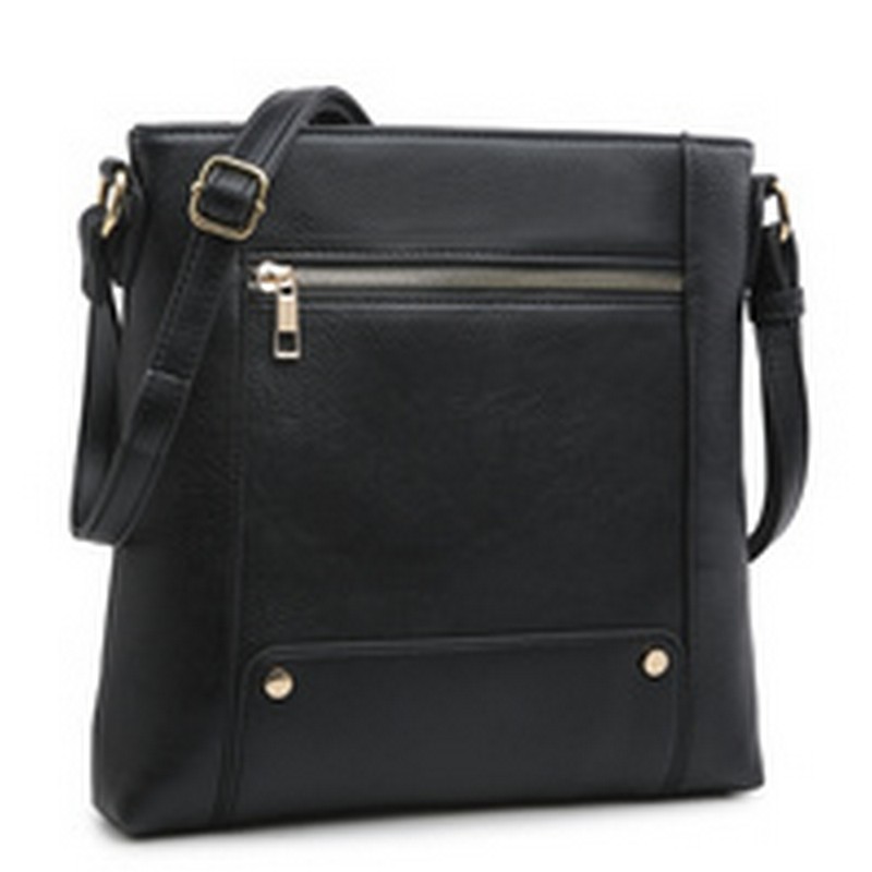 FRONT ZIP POCKET CROSSBODY BAG FW-BC1181 &gt; Messenger Bags ,Cross Body &gt; Mezon Handbags