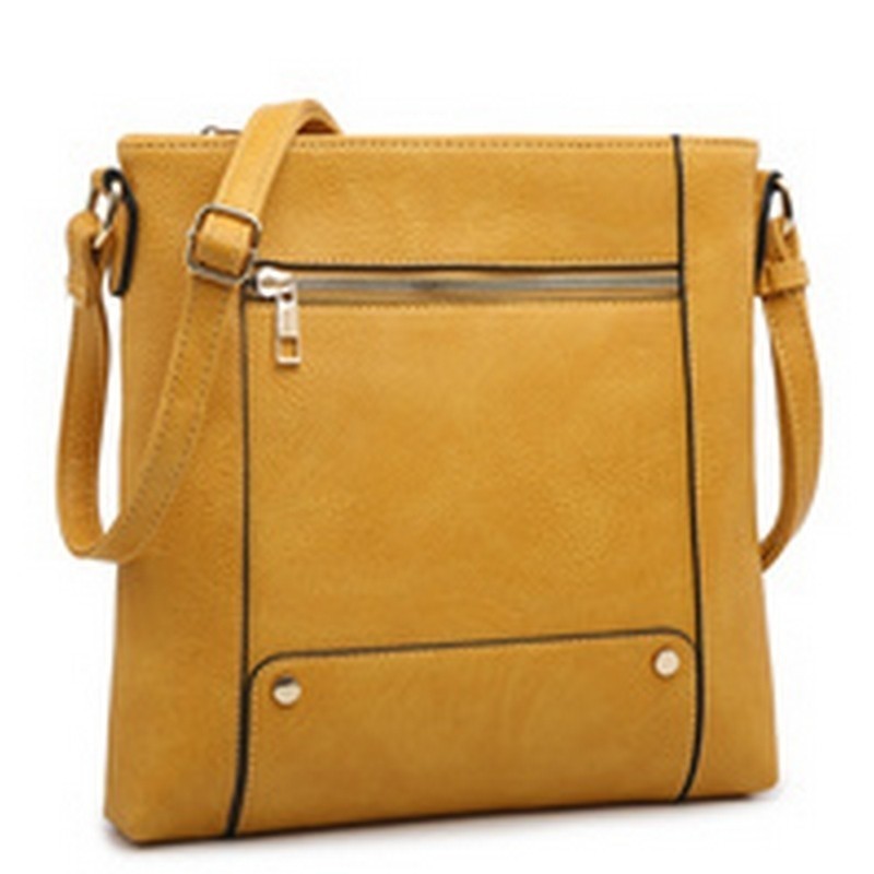 FRONT ZIP POCKET CROSSBODY BAG FW-BC1181 &gt; Messenger Bags ,Cross Body &gt; Mezon Handbags
