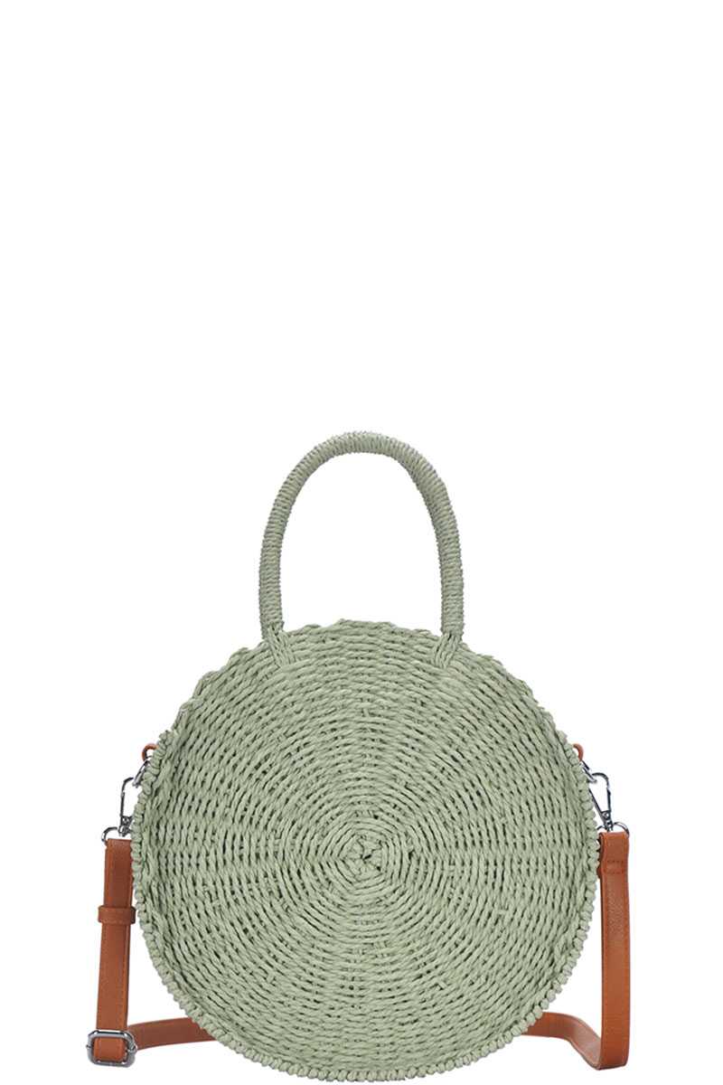 Clare V. Straw Crossbody Bag