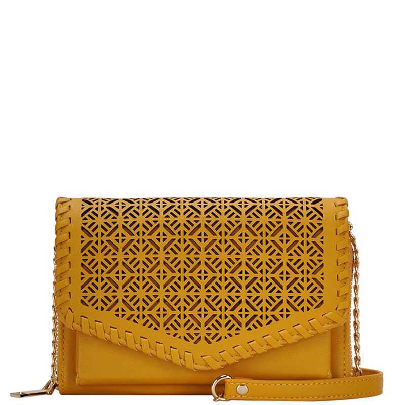 CHIC MODERN LASER CUT PATTERN CROSSBODY SLING BAG JYBGT ...