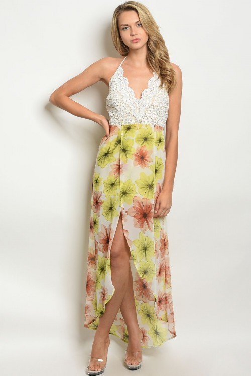 lace top with maxi skirt