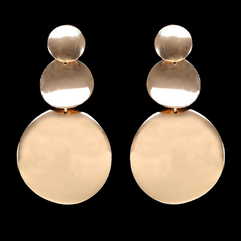 round metal earrings