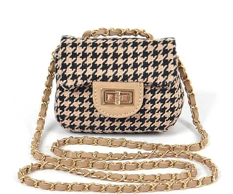 CHIC TWEED HOUNDSTOOTH MINI BAG JY-HPC-3112 > Shoulder Bags