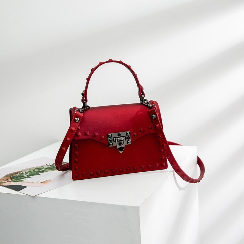 Red LV Luxury Jelly Crossbody Bag