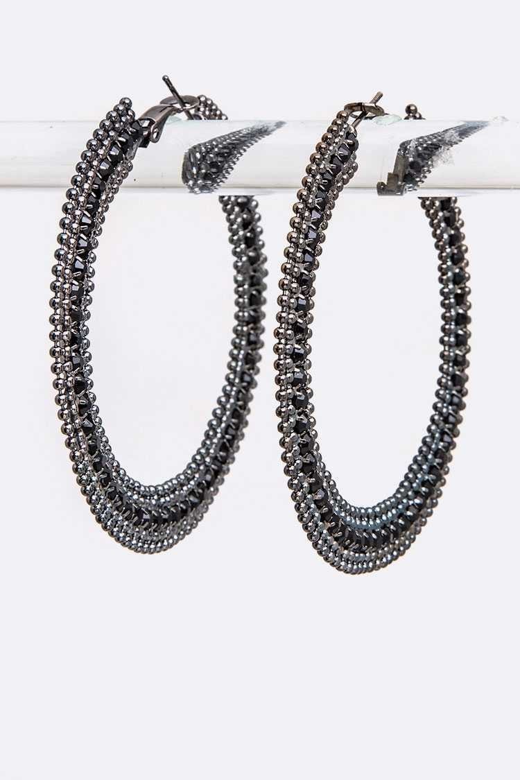 large rhinestone hoops