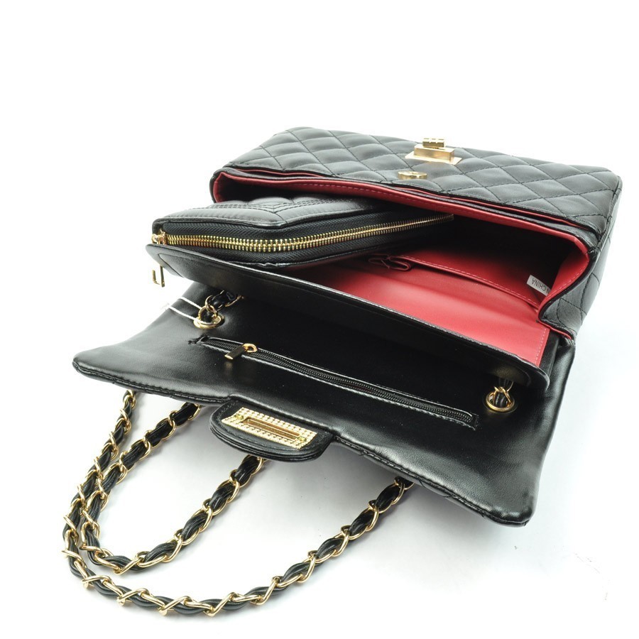 Double Zipper Quilted Wallet Wristlet > Wallets > Mezon Handbags