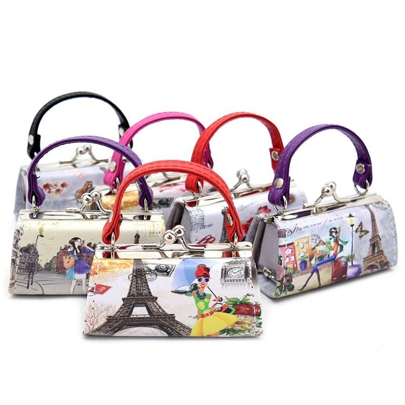 PACK OF (12 PCS) Coin Purse / Lipstick Case &quot;LADY IN PARIS&quot; PRINT RZ-LQ93 &gt; Wallets &gt; Mezon Handbags