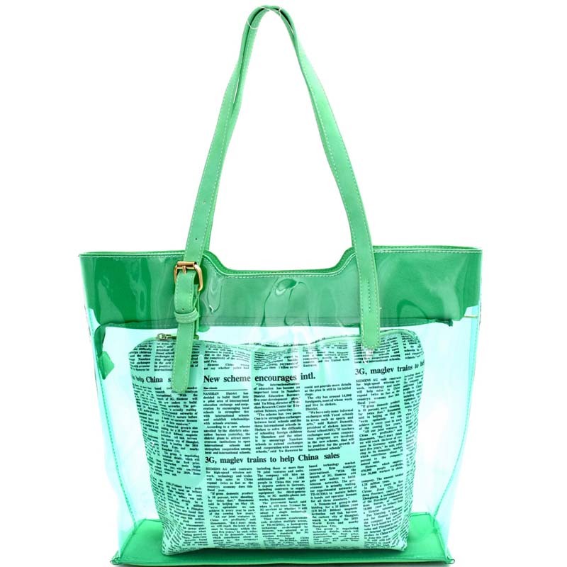 Clear Tote Bag With Inner Pouch