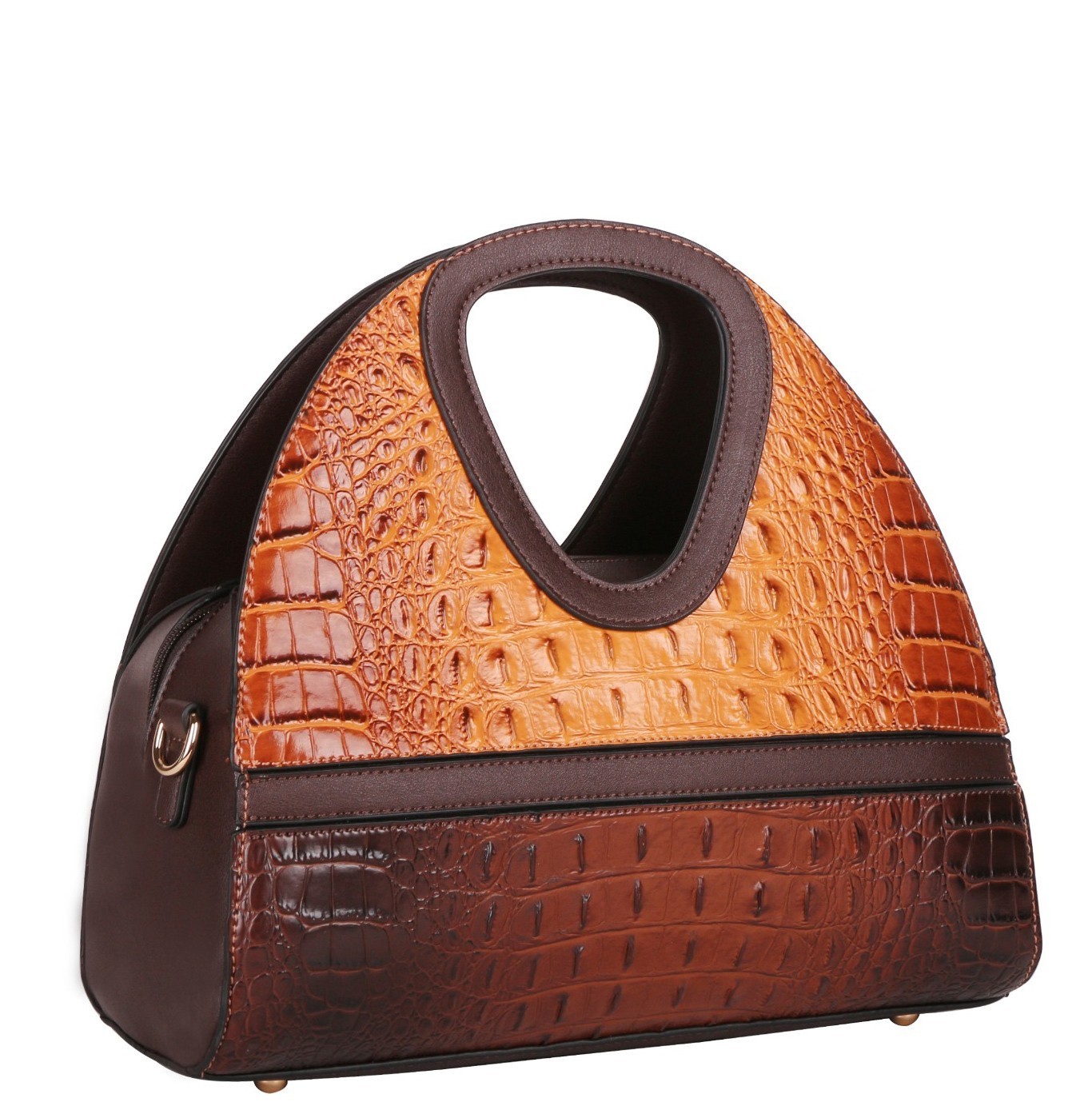 CROC SATCHEL WITH MATCHING WALLET JY-LQ-142-1 > Animal Print > Mezon  Handbags