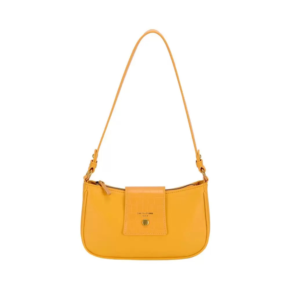 David Jones Yellow Sling Bag Sling Bag For Women - Mustard Mustard