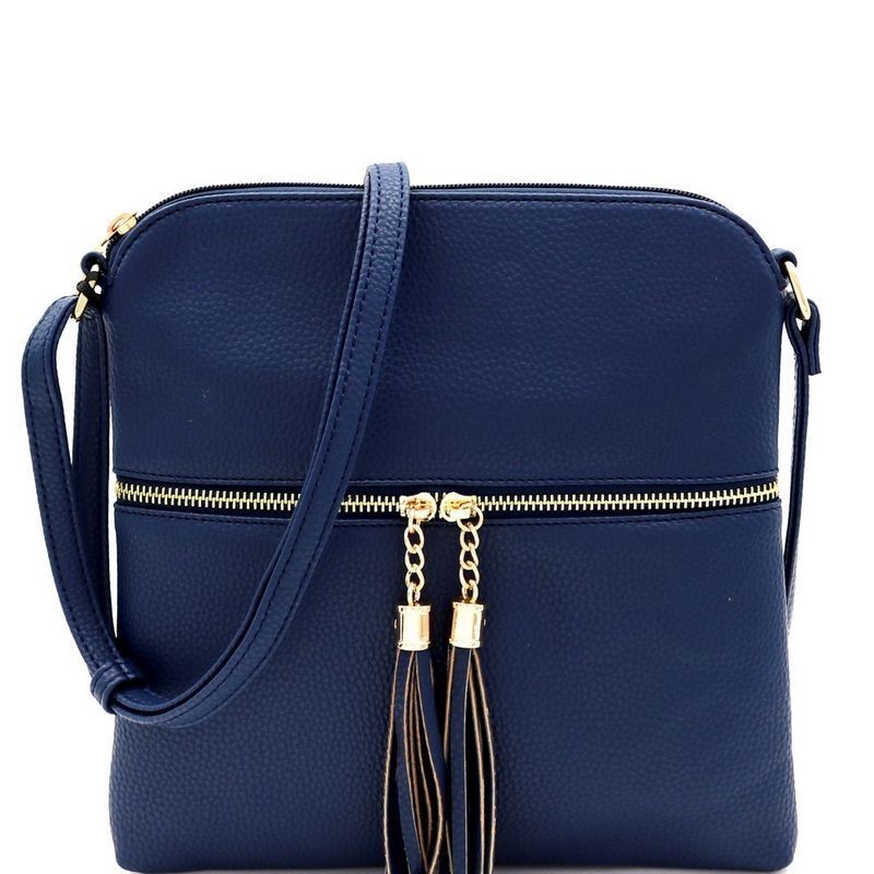Front Pocket Tasselled Tall Crossbody Bag MH-TS4252 &gt; Shoulder Bags, Backpack &gt; Mezon Handbags
