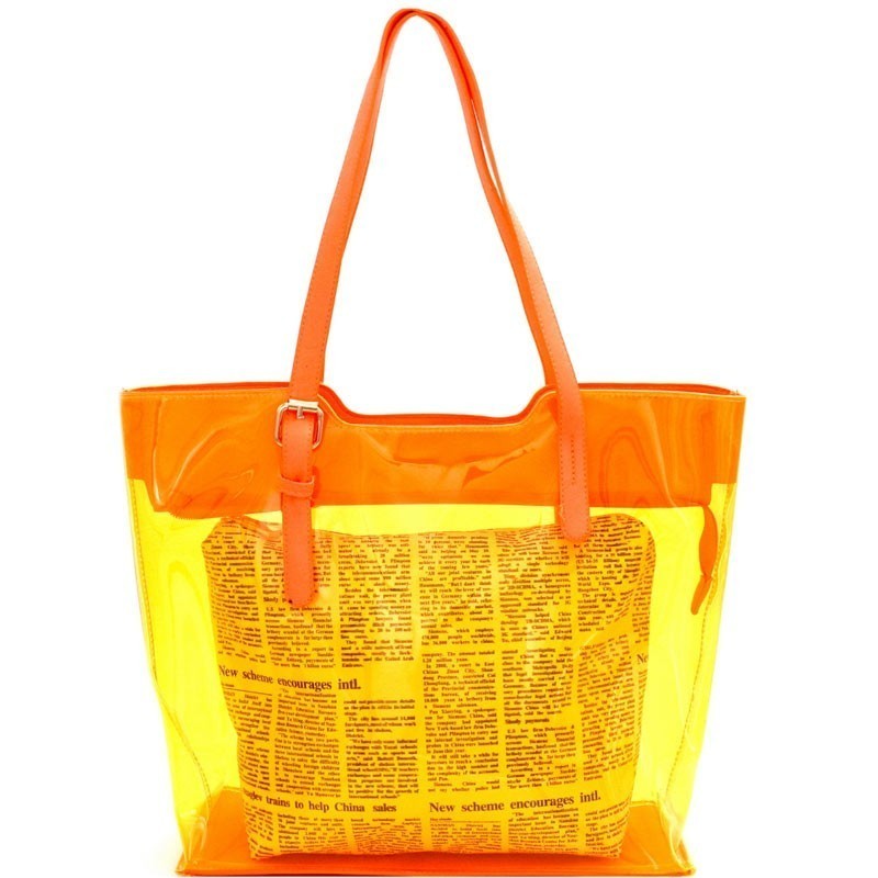 Clear Tote Bag With Inner Pouch