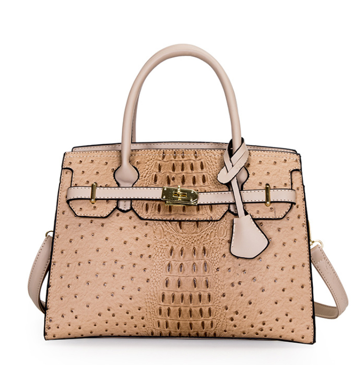 Ostrich embossed handbags online