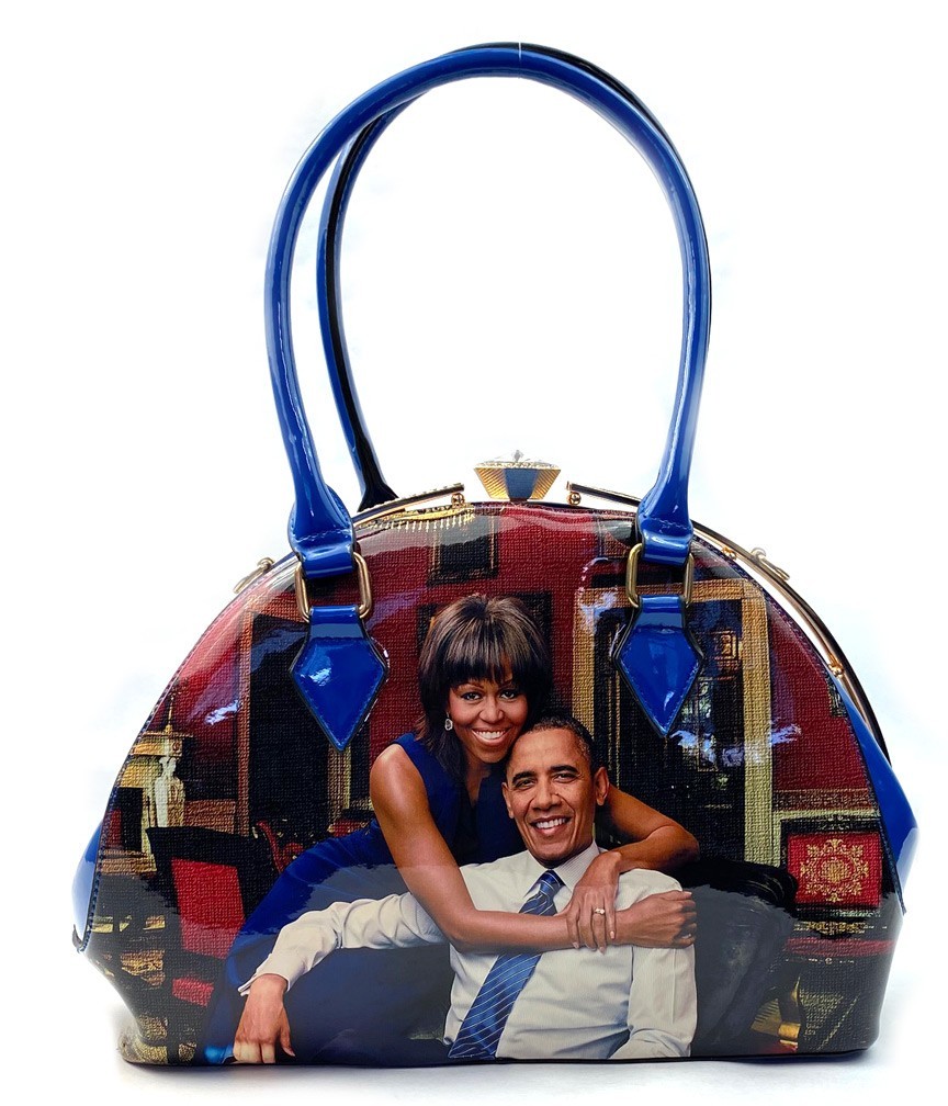 PRESIDENT OBAMA MICHELLE OBAMA ROYALTY SATCHEL Boutique Handbags Mezon Handbags