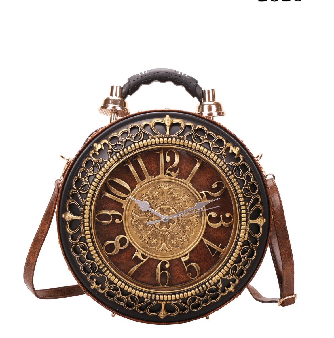 Hebrew teachers clock design tote bag with Inspirational Hebrew writing