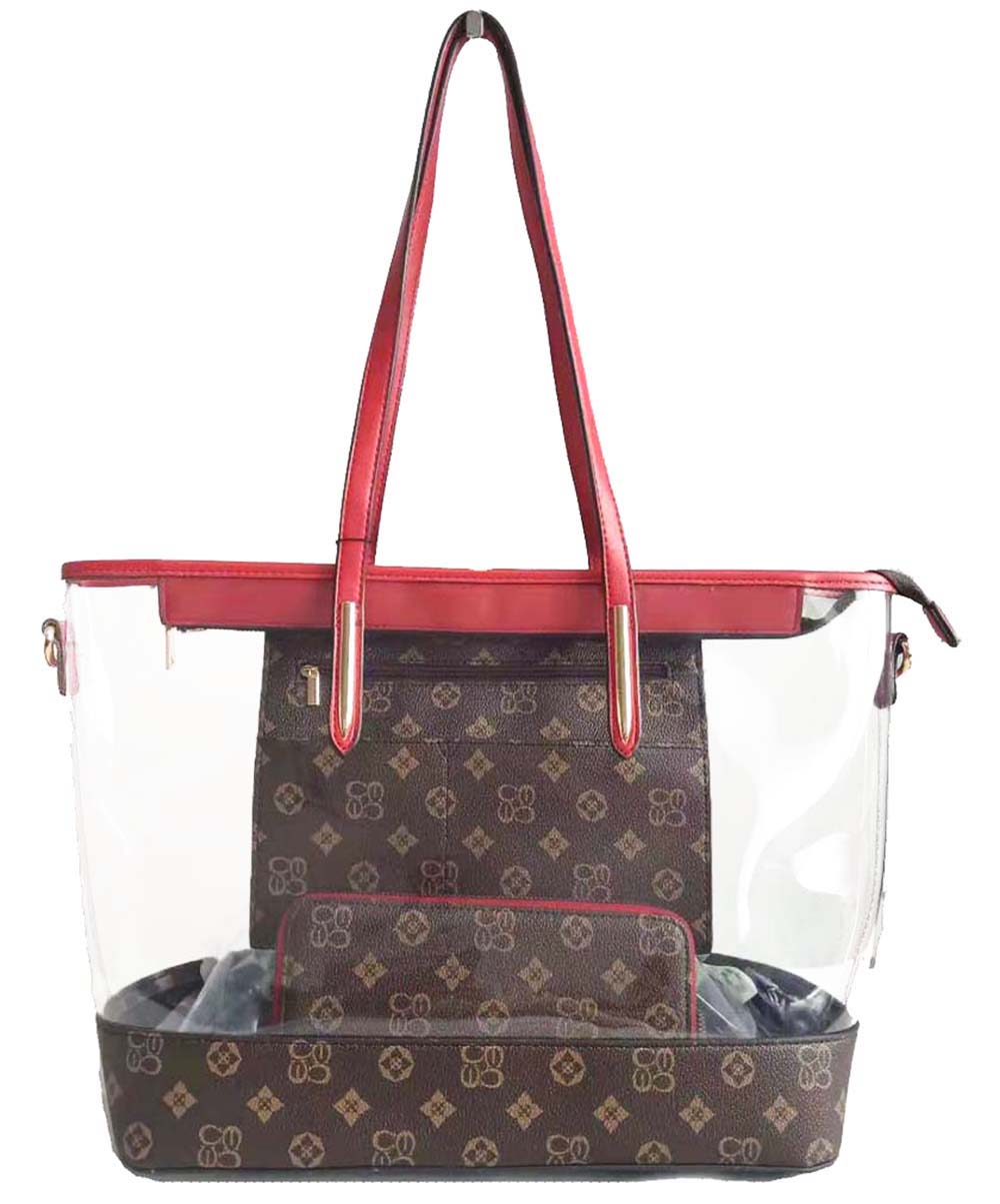 Louis Vuitton transparent 2in1 tote bag