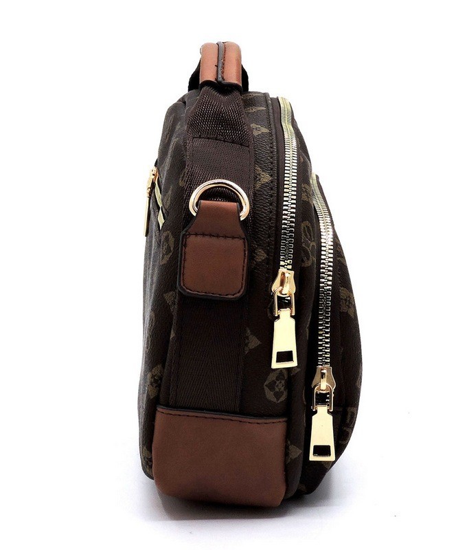 BEE STRIP ACCENT Monogram Fashion Backpack > Shoulder Bags, Backpack >  Mezon Handbags