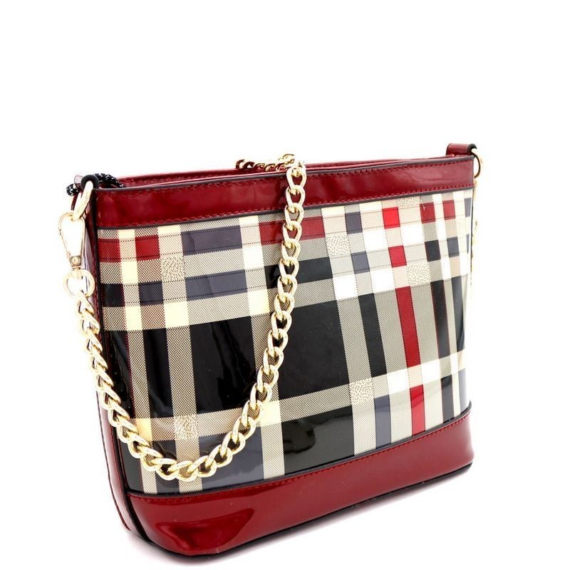 Plaid Check Chain Strap Shoulder Bag MH-GZ6931 &gt; Shoulder Bags, Backpack &gt; Mezon Handbags