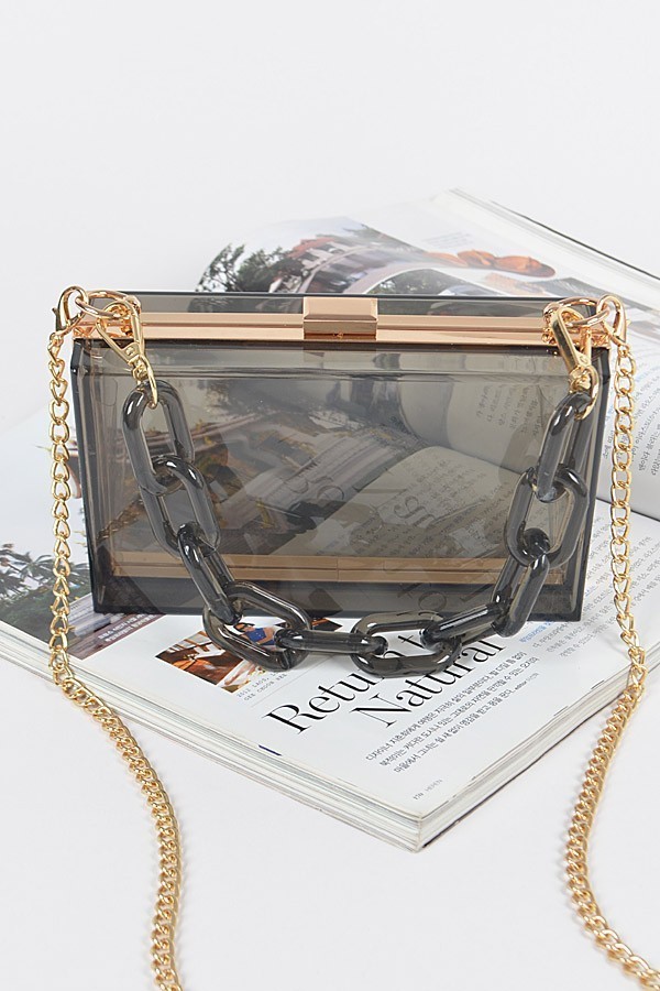 The Transparent Clutch Purse, Acrylic Bag See Through