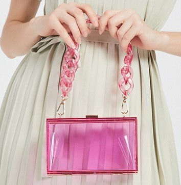 The Transparent Clutch Purse, Acrylic Bag See Through