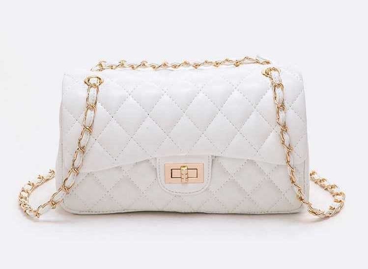 cute white purse