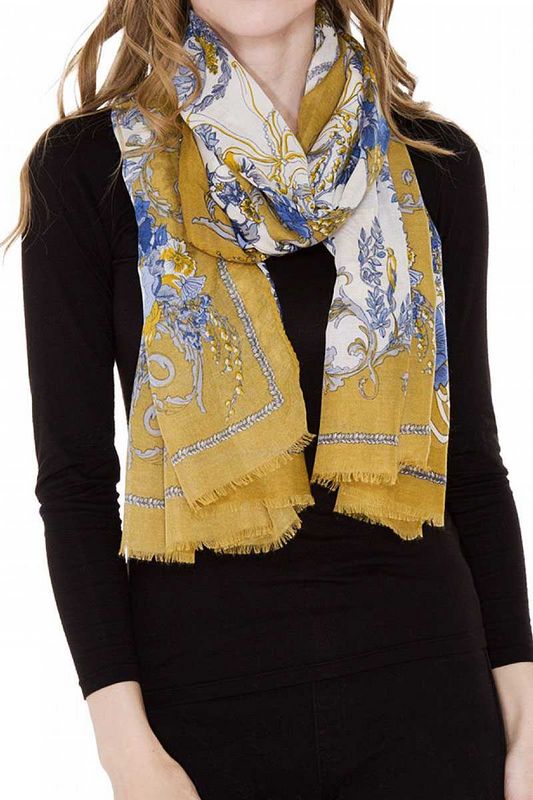 Mini Floral Print Square Scarf In NATURAL MULTI | White Stuff - Foto 6