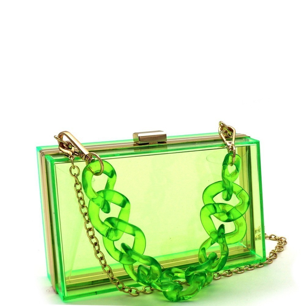 The Transparent Clutch Purse, Acrylic Bag See Through