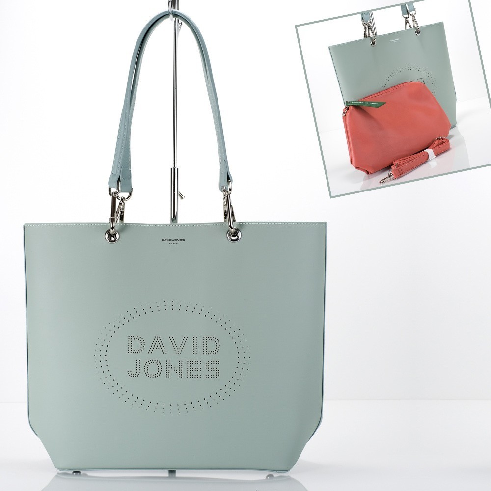 David Jones - Women's Large Shopper Bag Tote 6223-1 > David Jones