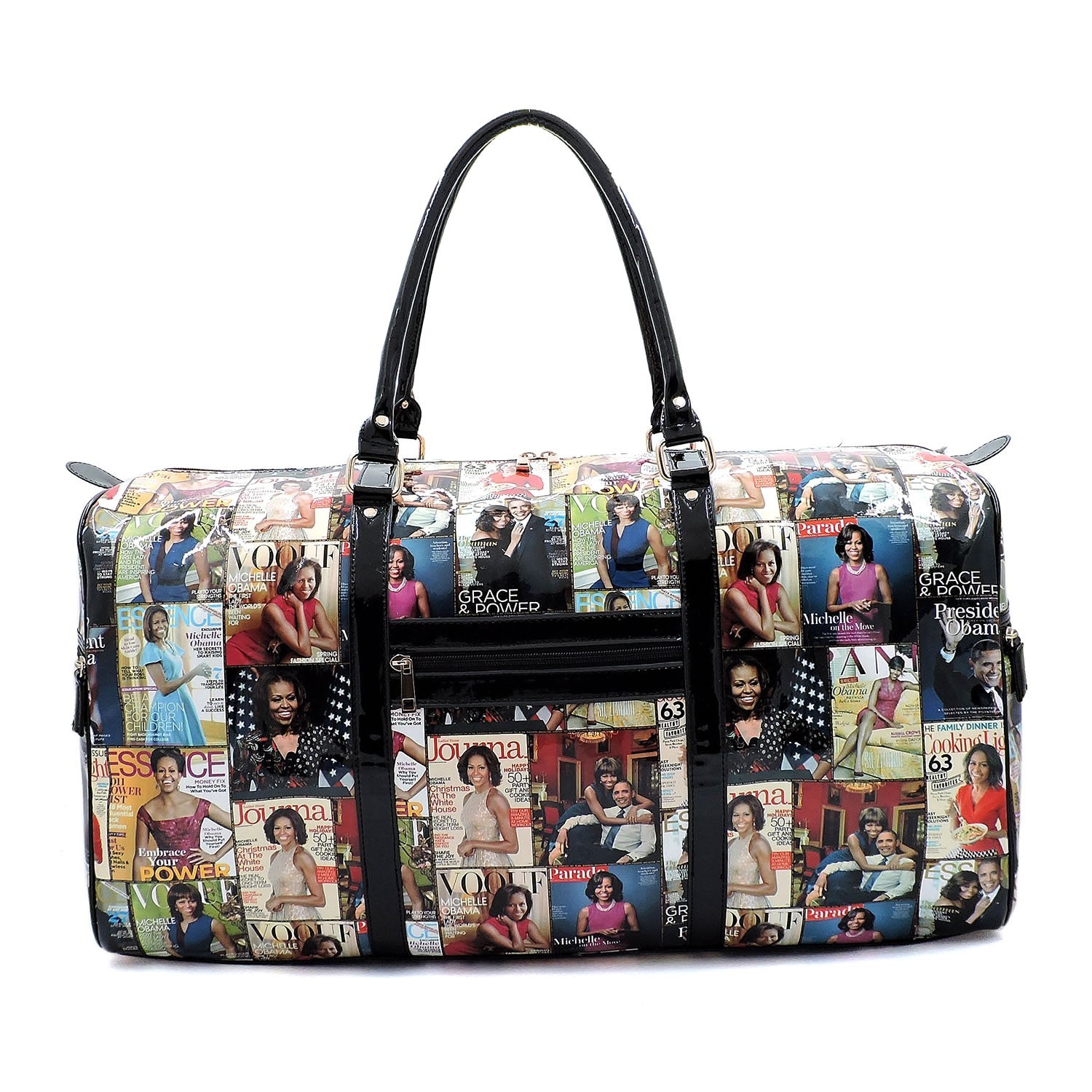 Michelle Obama Handbag Strap Muti Colors 2-in-1 Purse #3612 Muti 
