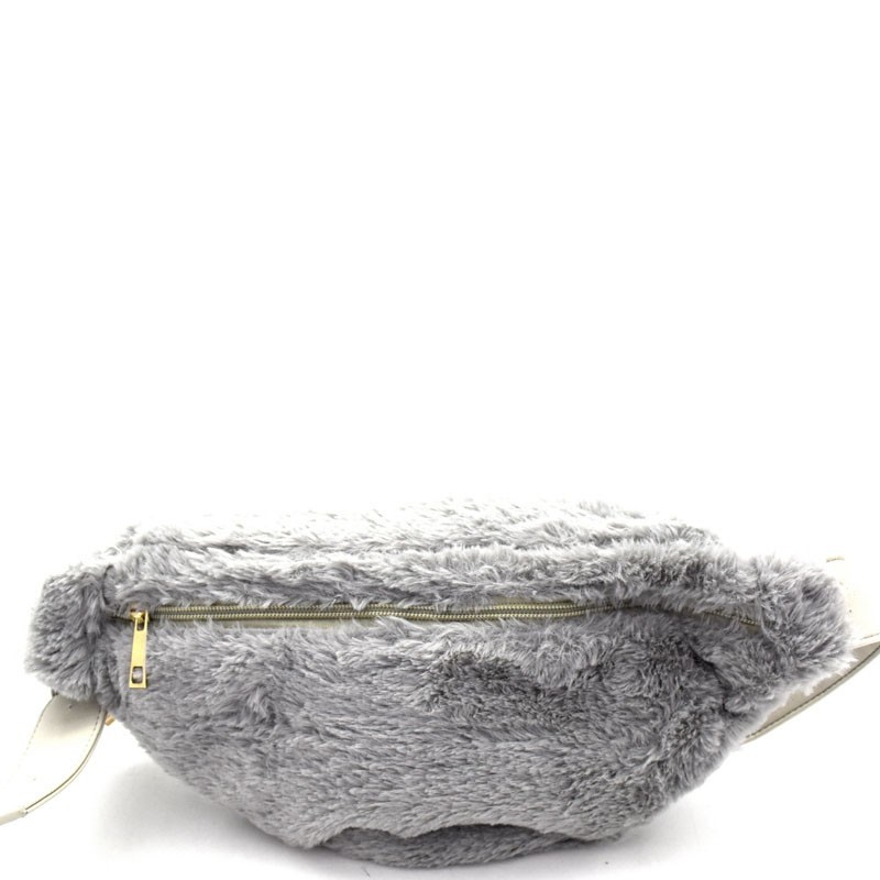 PPC5592-LP Faux-Fur Fashion Fanny Pack &gt; Fashion Handbags &gt; Mezon Handbags