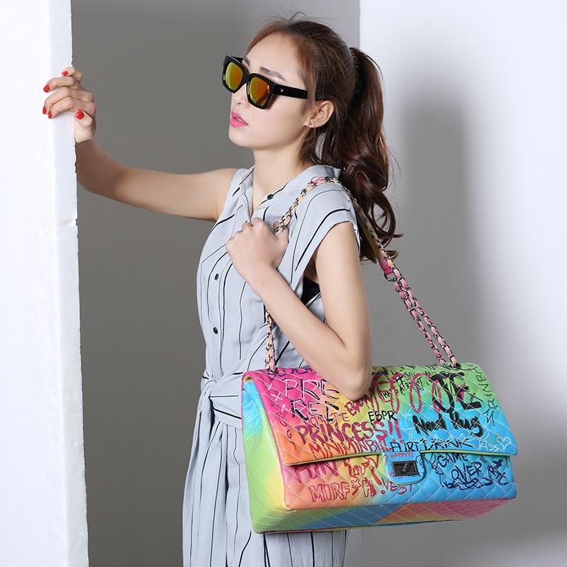 Fashionable Multi Graffiti 2-in-1 Bucket Shoulder Bag Hobo Set HF-GP2764 > Graffiti  Handbag > Mezon Handbags