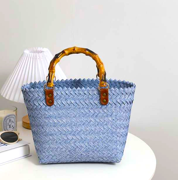 Designer Straw Tote Bag