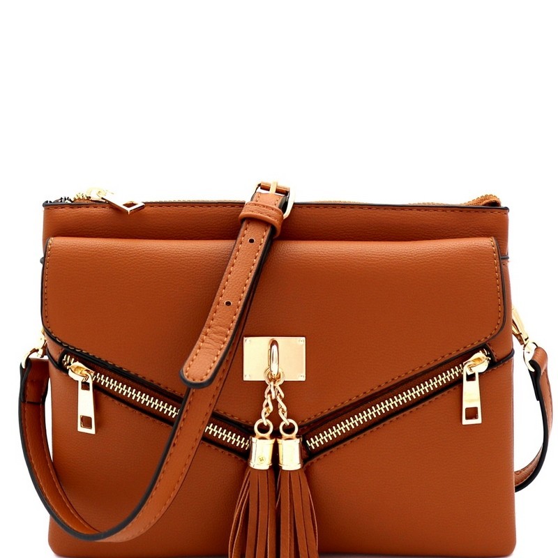 crossbody bag with multiple compartments