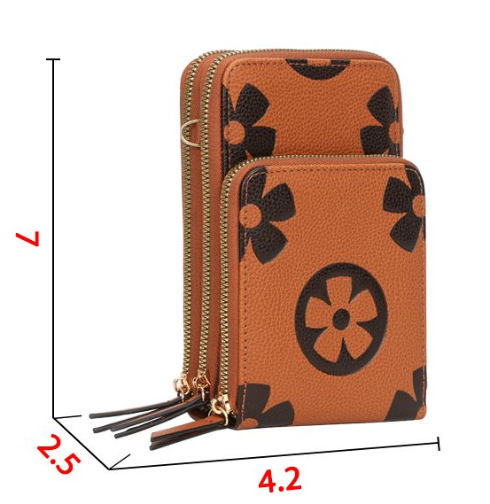 Monogram Crossbody Bag Cell Phone Purse CH-CM086 > Messenger Bags ,Cross  Body > Mezon Handbags