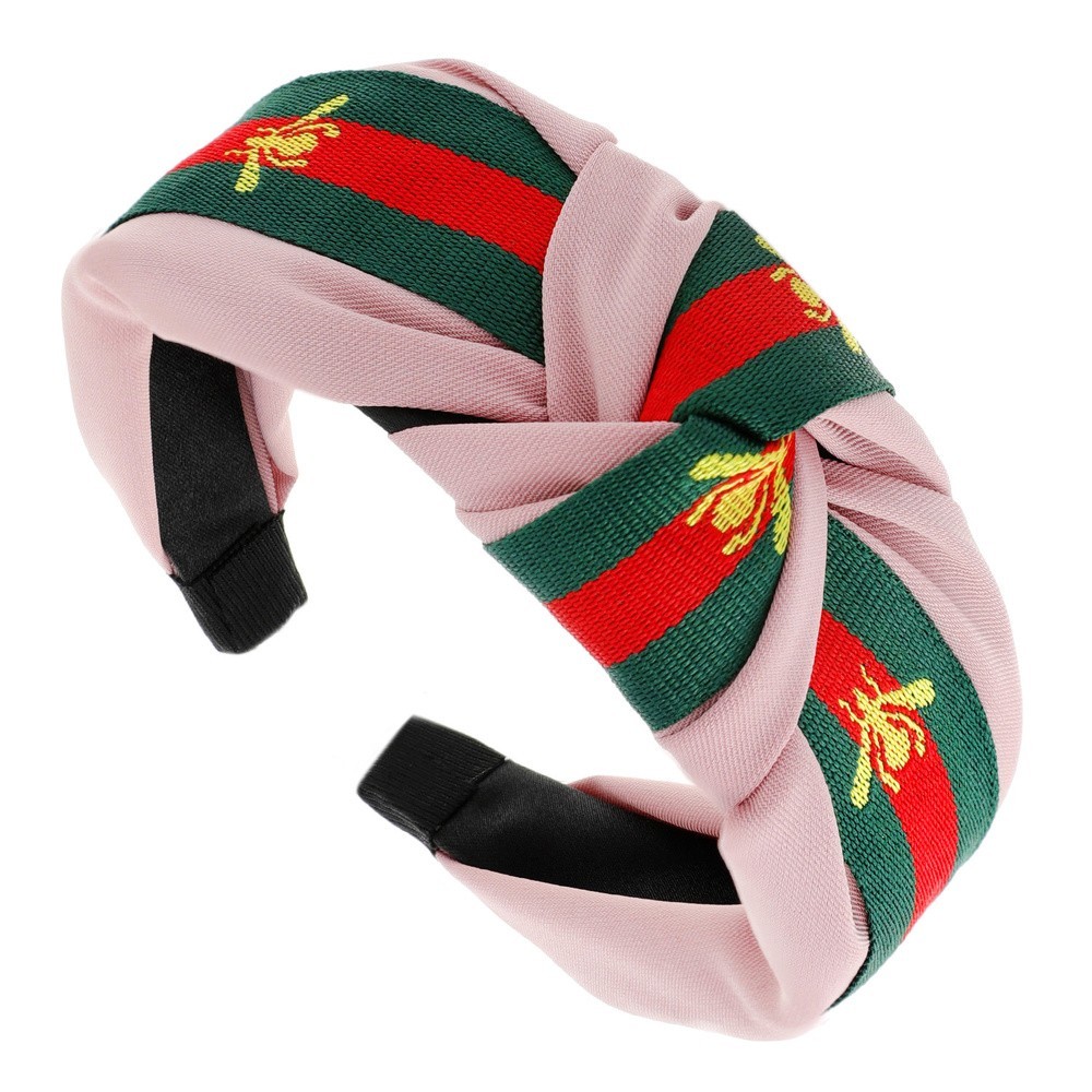 BEE DESIGN STRIPPED HIGH FASHION HEADBAND MEZ11441 