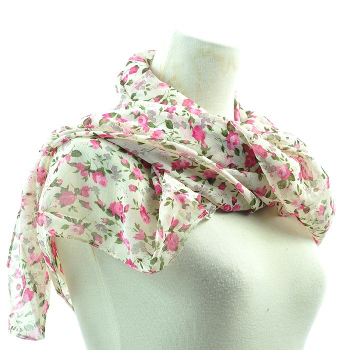 Tropical Flower Scarf