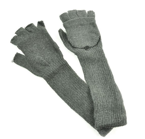 long knit gloves