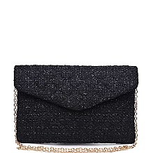 CHIC LUXURY QUILTED TWEED MAMI CLUTCH BAG JY16971